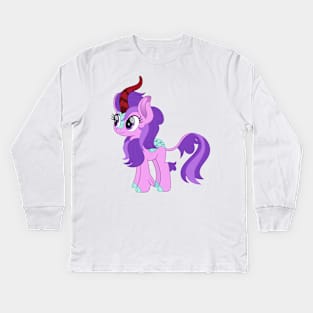 Amethyst Star kirin Kids Long Sleeve T-Shirt